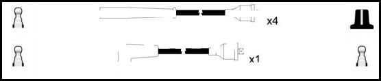 LEMARK HOES837 - Set cablaj aprinder aaoparts.ro