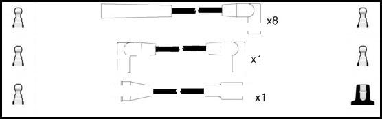 LEMARK HOES371 - Set cablaj aprinder aaoparts.ro