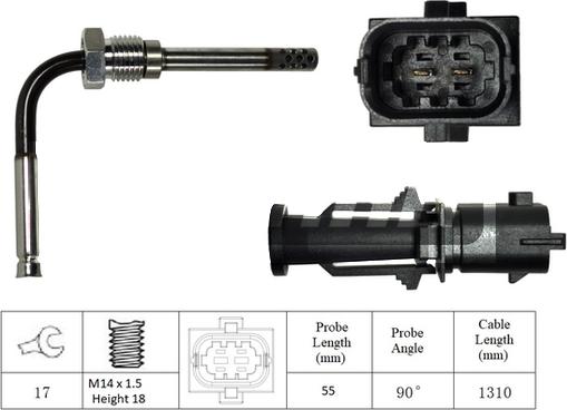 LEMARK LXT051 - Senzor, temperatura gaze evacuare aaoparts.ro