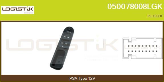 LGK 050078008LGK - Comutator,macara geam aaoparts.ro