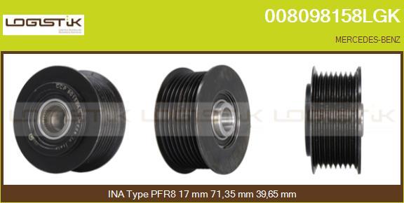 LGK 008098158LGK - Fulie, alternator aaoparts.ro