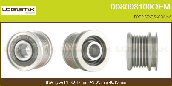 LGK 008098100OEM - Fulie, alternator aaoparts.ro