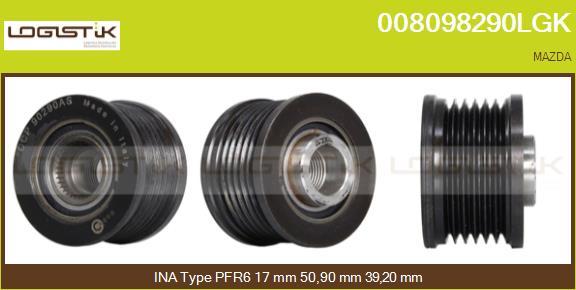 LGK 008098290LGK - Fulie, alternator aaoparts.ro