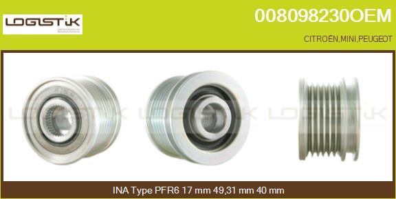 LGK 008098230OEM - Fulie, alternator aaoparts.ro