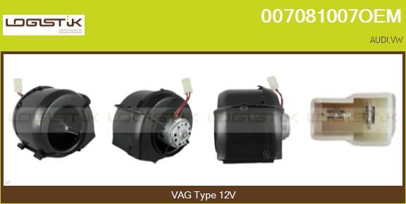 LGK 007081007OEM - Ventilator, habitaclu aaoparts.ro