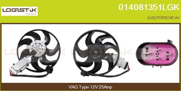 LGK 014081351LGK - Ventilator, radiator aaoparts.ro