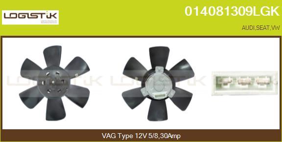 LGK 014081309LGK - Ventilator, radiator aaoparts.ro