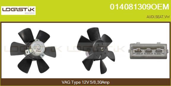 LGK 014081309OEM - Ventilator, radiator aaoparts.ro