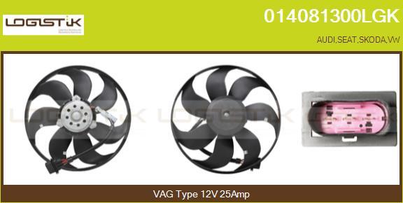 LGK 014081300LGK - Ventilator, radiator aaoparts.ro