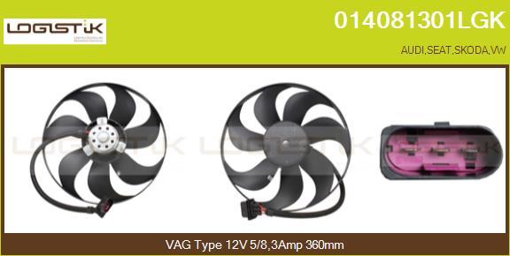 LGK 014081301LGK - Ventilator, radiator aaoparts.ro