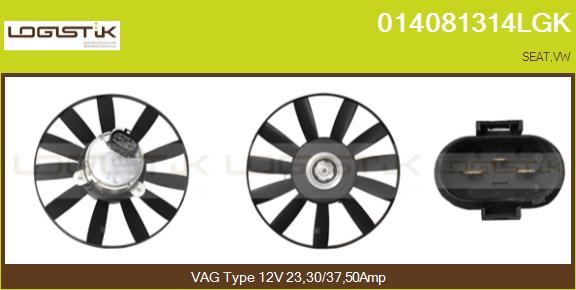 LGK 014081314LGK - Ventilator, radiator aaoparts.ro