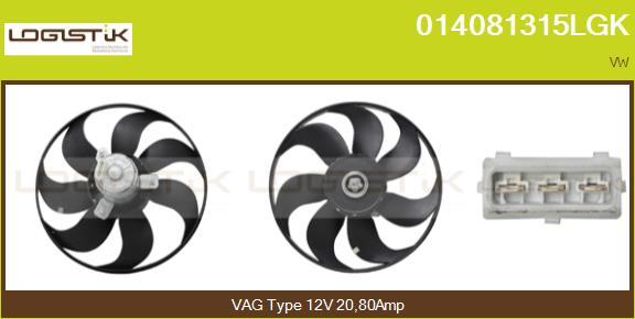LGK 014081315LGK - Ventilator, radiator aaoparts.ro