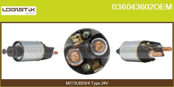 LGK 036043602OEM - Solenoid, electromotor aaoparts.ro
