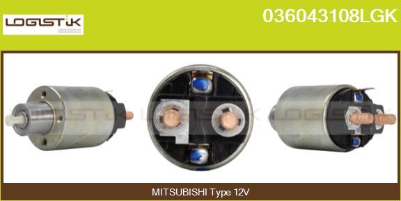 LGK 036043108LGK - Solenoid, electromotor aaoparts.ro