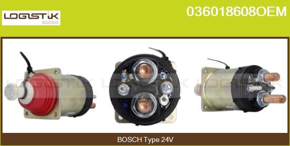 LGK 036018608OEM - Solenoid, electromotor aaoparts.ro