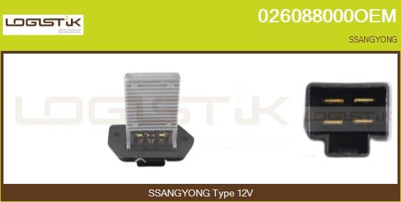 LGK 026088000OEM - Rezistor, ventilator habitaclu aaoparts.ro