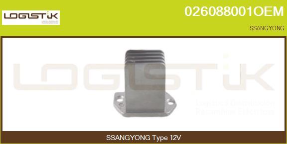 LGK 026088001OEM - Rezistor, ventilator habitaclu aaoparts.ro