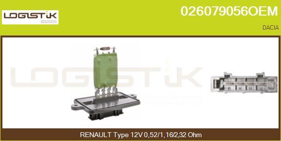 LGK 026079056OEM - Rezistor, ventilator habitaclu aaoparts.ro
