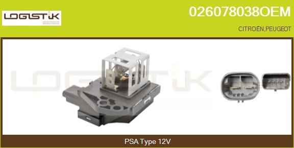 LGK 026078038OEM - Rezistor, Electromotor - ventilator aaoparts.ro