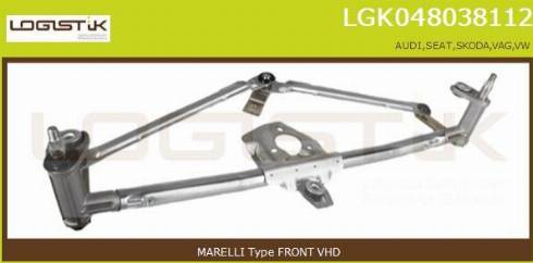 LGK LGK048038112 - Legaturi stergator parbriz aaoparts.ro
