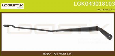 LGK LGK043018103 - Brat stergator, parbriz aaoparts.ro