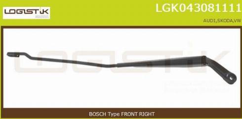 LGK LGK043081111 - Brat stergator, parbriz aaoparts.ro