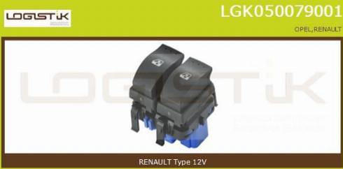 LGK LGK050079001 - Comutator,macara geam aaoparts.ro