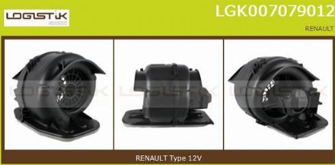 LGK LGK007079012 - Ventilator, habitaclu aaoparts.ro