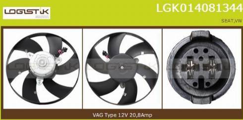 LGK LGK014081344 - Ventilator, radiator aaoparts.ro