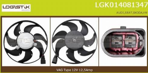 LGK LGK014081347 - Ventilator, radiator aaoparts.ro