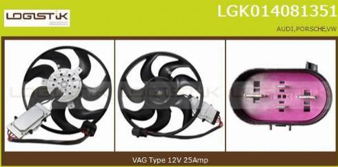 LGK LGK014081351 - Ventilator, radiator aaoparts.ro