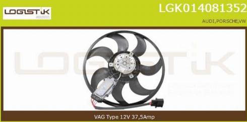 LGK LGK014081352 - Ventilator, radiator aaoparts.ro