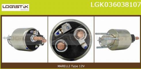 LGK LGK036038107 - Solenoid, electromotor aaoparts.ro