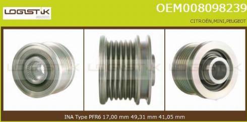 LGK OEM008098239 - Fulie, alternator aaoparts.ro