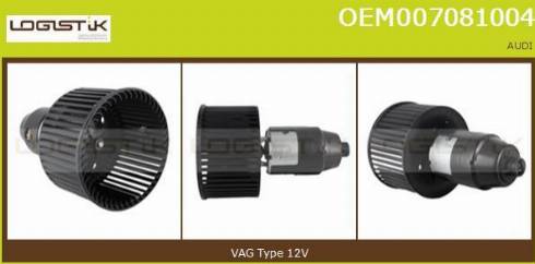 LGK OEM007081004 - Ventilator, habitaclu aaoparts.ro