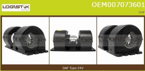 LGK OEM007073601 - Ventilator, habitaclu aaoparts.ro
