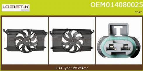 LGK OEM014080025 - Motor electric,ventilator aaoparts.ro