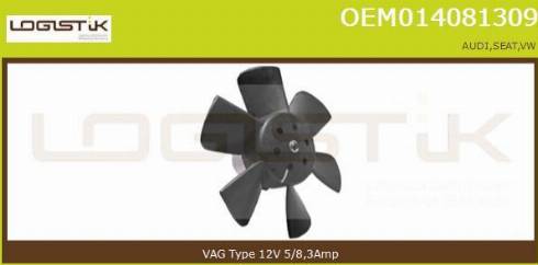 LGK OEM014081309 - Ventilator, radiator aaoparts.ro