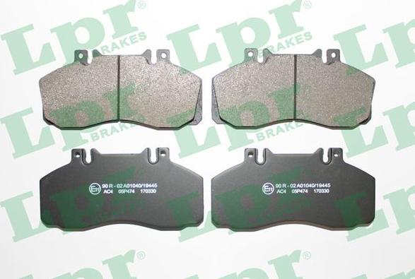 LPR 05P474 - Set placute frana,frana disc aaoparts.ro