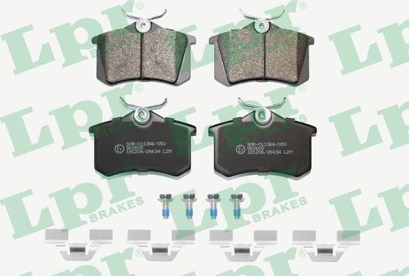 LPR 05P634K - Set placute frana,frana disc aaoparts.ro