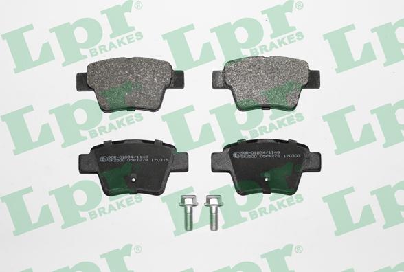 LPR 05P1278 - Set placute frana,frana disc aaoparts.ro