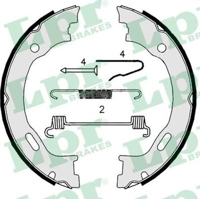 LPR 08719 - Set saboti frana, frana de mana aaoparts.ro