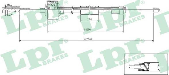 LPR C0426C - Cablu ambreiaj aaoparts.ro