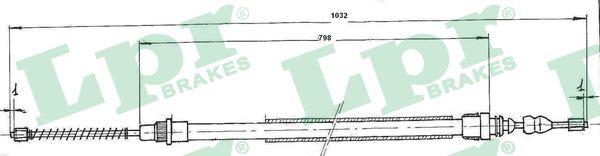 LPR C0660B - Cablu, frana de parcare aaoparts.ro