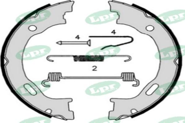 LPR-CN 08719 - Set saboti frana aaoparts.ro