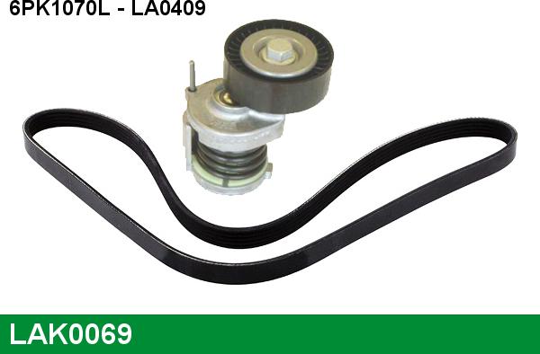 LUCAS LAK0069 - Set curea transmisie cu caneluri aaoparts.ro