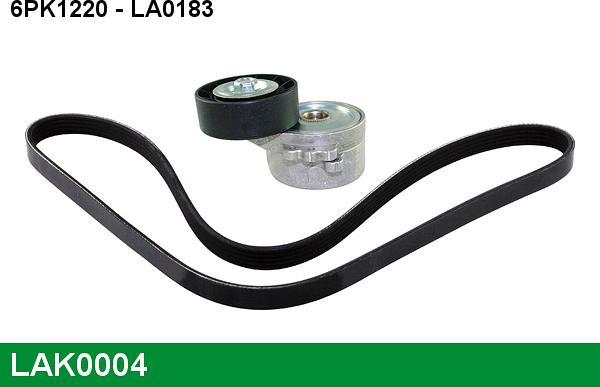 LUCAS LAK0004 - Set curea transmisie cu caneluri aaoparts.ro