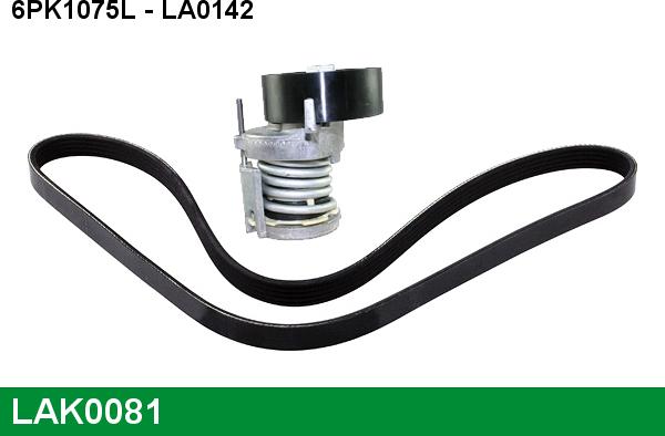 LUCAS LAK0081 - Set curea transmisie cu caneluri aaoparts.ro