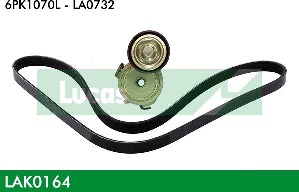 LUCAS LAK0164 - Set curea transmisie cu caneluri aaoparts.ro