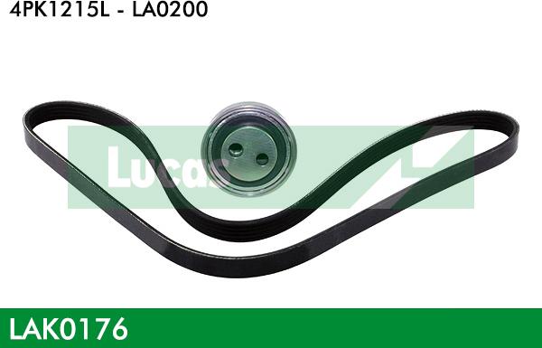 LUCAS LAK0176 - Set curea transmisie cu caneluri aaoparts.ro